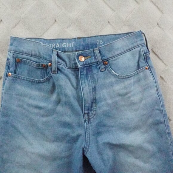 J.Crew High-rise '90s classic straight jean in Scuttle wash Womens 28 - Picture 2 of 11